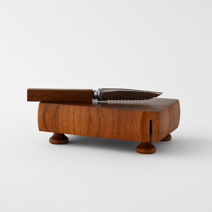 MANDALAY Vintage Teak cutting boad&knif / マンダレー ヴィンテージ チーク カッティングボード&ナイフ