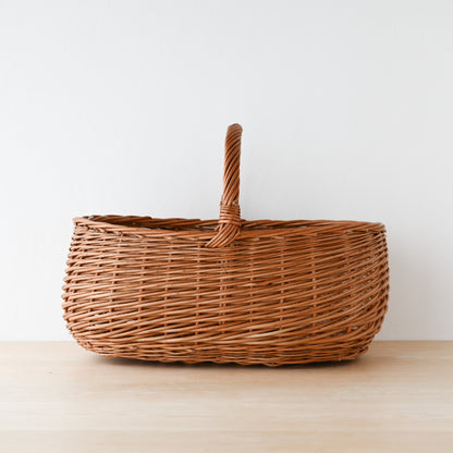 ラトビア  マッシュルームバスケット (オーバル)