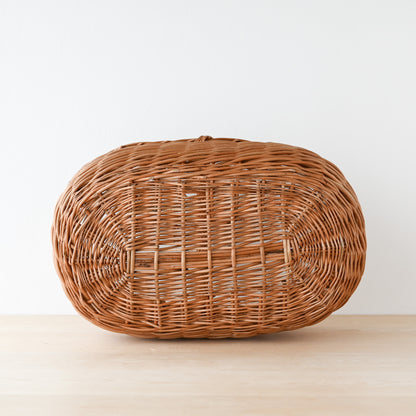 ラトビア  マッシュルームバスケット (オーバル)