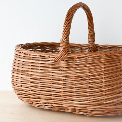 ラトビア  マッシュルームバスケット (オーバル)