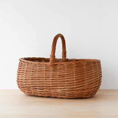 ラトビア  マッシュルームバスケット (オーバル)