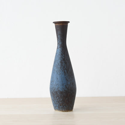 Gunnar Nylund AXV Series Vase / グンナー・ニールンド AXVシリーズ 青と濃茶色の斑模様のフラワーベース