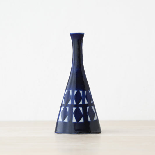 Karin Bjørquist Indigo Series Triangular Vase / カリン・ビョールクイスト インディゴシリーズ 三角錐のフラワーベース