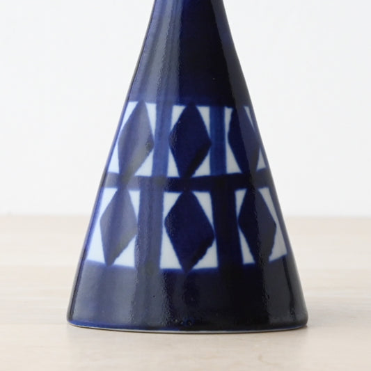 Karin Bjørquist Indigo Series Triangular Vase / カリン・ビョールクイスト インディゴシリーズ 三角錐のフラワーベース