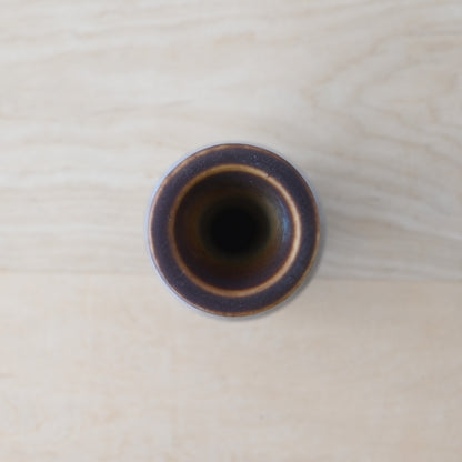 Gunnar Nylund AXV Series Vase / グンナー・ニールンド AXVシリーズ 青と濃茶色の斑模様のフラワーベース